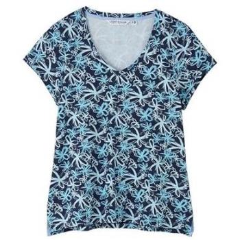 Ariana Navy Short-Sleeve Tee
