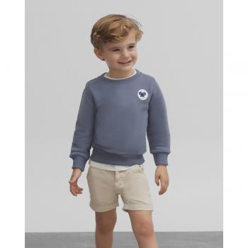 Sudadera Niño Azul Aloha con Gran Patrón