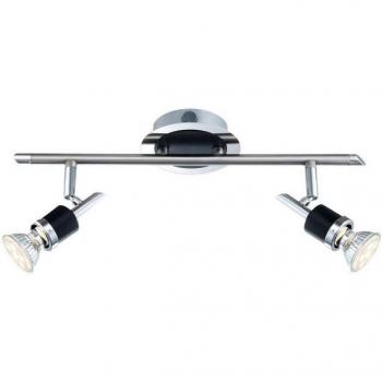 Chrom schwarze Deckenlampe mit LED