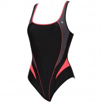 Aqua Sphere Ladies Lima Naiad Swimsuit (30) (Black/Red)