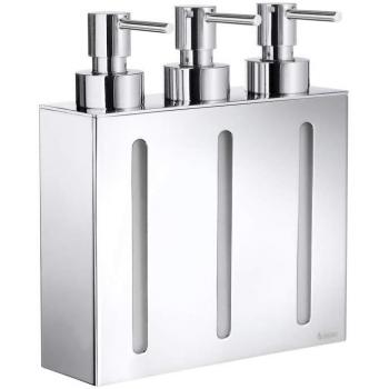 Triple Pump Soap Dispenser in Polished Chrome