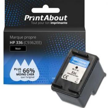 Cartouche d'encre PrintAbout pour HP 336 (C9362EE) – Noir