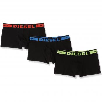 Diesel UMBR-ANDRETHREEPACK, Calzoncillo Negro para Hombre, M, Pack de 3 unidades