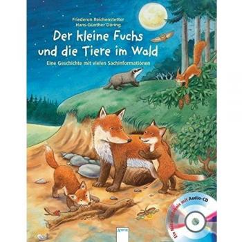 Der kleine Fuchs und die Tiere im Wald
