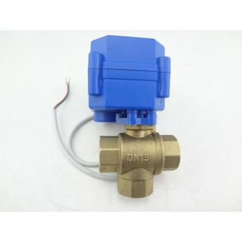 Válvula de Bola Eléctrica 3 Vías G1/2 DN15