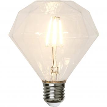 E27 LED Filamentlampe, dimmbar, Diamantform, 2700K, 320 Lumen, 3,2W