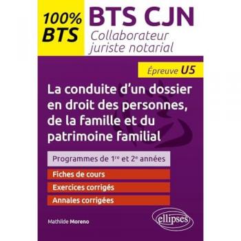 La conduite d'un dossier en droit des personnes, de la famille et du patrimoine familial (U5)
