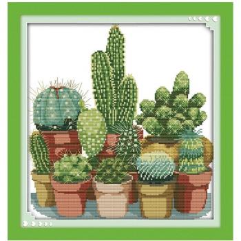 Cactus Cross Stitch Kit
