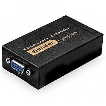 Splitter VGA MACTIS® Extensor de Vídeo sobre Cable Ethernet Cat5e/6 con Audio Hasta 60M/100M