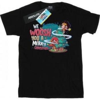 DC Comics Super Friends We WHOOSH You A Merry Christmas T-Shirt