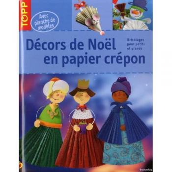 Décors de Noël en papier crépon