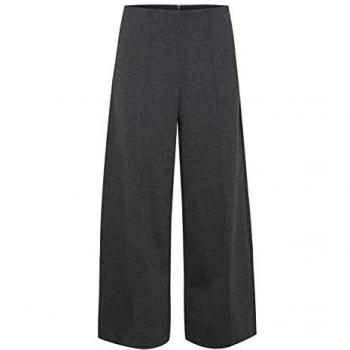 Ichi PA7 Culotte – N-Gr, dunkelgrau melange, 74 % Polyester, 22 % Viskose, 4 % Elasthan