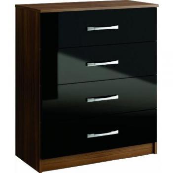 Lynx High-Gloss 4 Drawer Chest