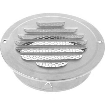 Ventilador Pared Acero Inoxidable 201 con Conducto Redondo y Cubre‑Tapa Permanente
