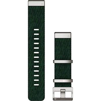 Garmin QuickFit 22 Green Jacquard‑Weave Nylon Strap