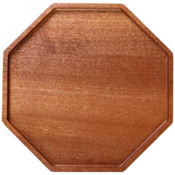 Japanese Wooden Octagonal Serving Tray