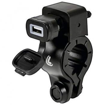 Toma Moto Lampa 38832 con fijación al manillar, Usb-Fix Tube
