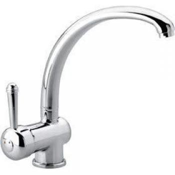 EMMEVI Miscelatore Cucina 4077 Laguna Monocomando Canna Alta Terra di Francia