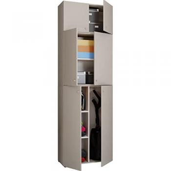 Armoire de ménage Lona A avec portes battantes