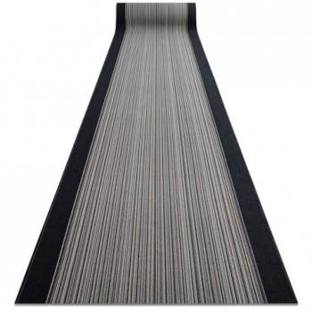 RUGSX Carnaby Grey Runner with Anti-Slip Backing 67x450 cm