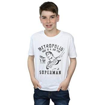 Kid’s X‑Ray Superhero T‑Shirt – DC, 7‑8 yrs, White