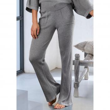 French Connection Loungewear-Strichhose Damen – Dunkelgrau, 40 % Viskose, 30 % Polyacryl, 30 % Polyester