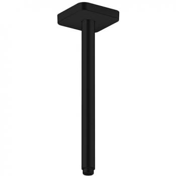 Attaché plafond Hansgrohe Axor Showersolutions – 300 mm, noir mat, forme angulaire