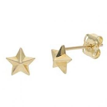 JuwelmaLux Stern‑Ohrstecker 585/000 – 14 Karät Gold, JL16‑06‑0490 (einzelne Ohrstecker)