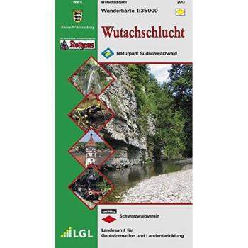 Wutachschlucht: Wanderkarte des Schwarzwaldvereins 1:35000