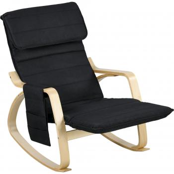 Fauteuil HOMCOM à bascule pour allaitement avec appui-tête