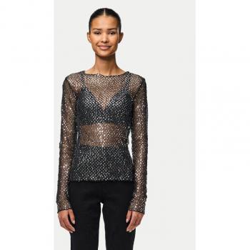 Pieces Regular Fit Bluse Rissi 17153282 Silber