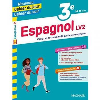 Cahier du jour/Cahier du soir Espagnol 3e (Jour soir Cahiers collège)