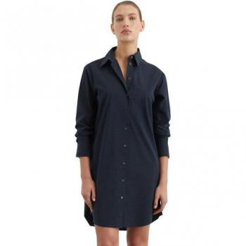 Marc O'Polo Damen-Blusenkleid Marine, Größe 42