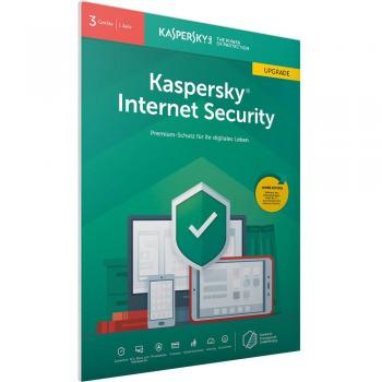Kaspersky Internet Security 2025/2026 – 3 Geräte, 1 Jahr Lizenz, Download‑Upgrade