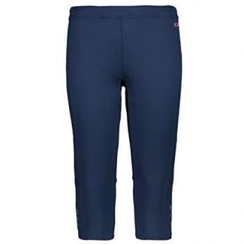 Tragbare Damen‑Pantalone Capri – blaue 4‑Way Stretch Hose für Atmungsaktivität – D44