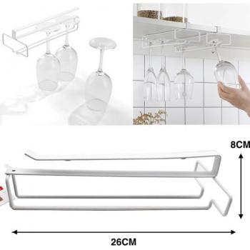 Sottoripiano Attrezzi per Cucina 26x8 con Gancio