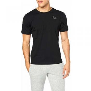 Kappa Herren CAFERS Slim Kurzärmeliges T-Shirt – Schwarz – M