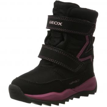Geox Mädchen J Orizont B Girl ABX A Winterstiefel, Schwarz, 34 EU
