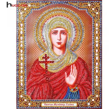 Céleste Tissage – Portrait de Maison en Diamants, 22×28 cm