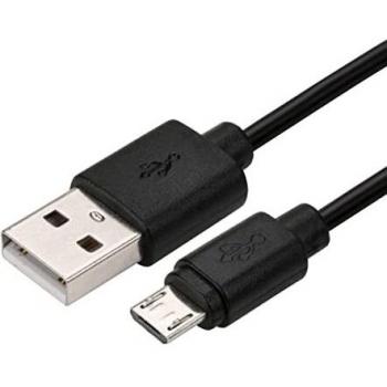Tige USB 2.0 A-Micro‑USB 2 m – Noir