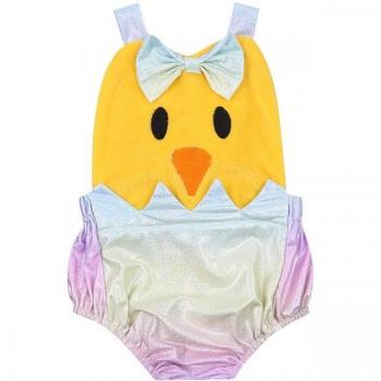Barboteuse pour garçons et filles – Oeuf‑Poussin Festif