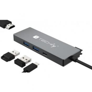 Techly IUSB32C 4-Port Laptop Hub