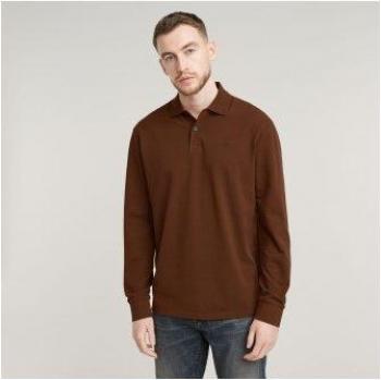 Polo G‑Star con Maniche Lunghe, Colore Porpora Nera, Taglia S