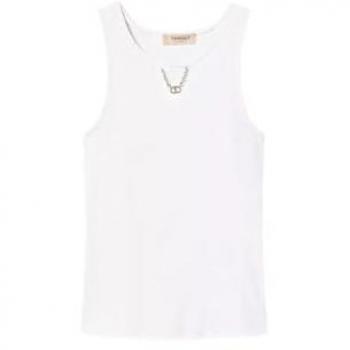 Twinset Top a Costine con Catena