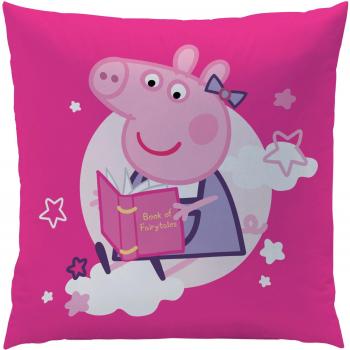 CTI Fairytale Peppa Pig Kissen – 40 × 40 cm, weiß, Polyester