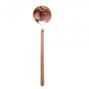 Silver Stainless Steel Round Spoon