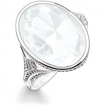 Thomas Sabo Chic Ring in Weiß – 925 Sterlingsilber, TR2040‑690‑14