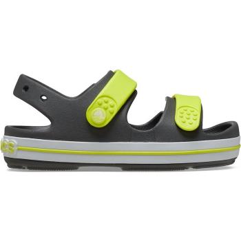 Graue Crocband Cruiser Riemchensandale für Kinder