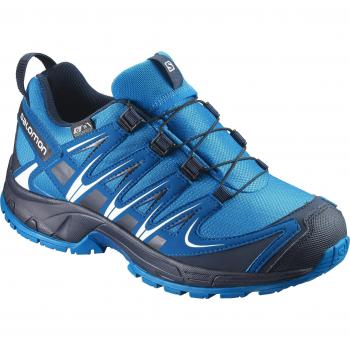 Salomon Kinder XA Pro 3D CSWP Wanderschuhe, Blau