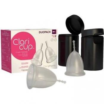 Claripharm Duo Claricup 2 Cups Transparentes T2 + Boîte